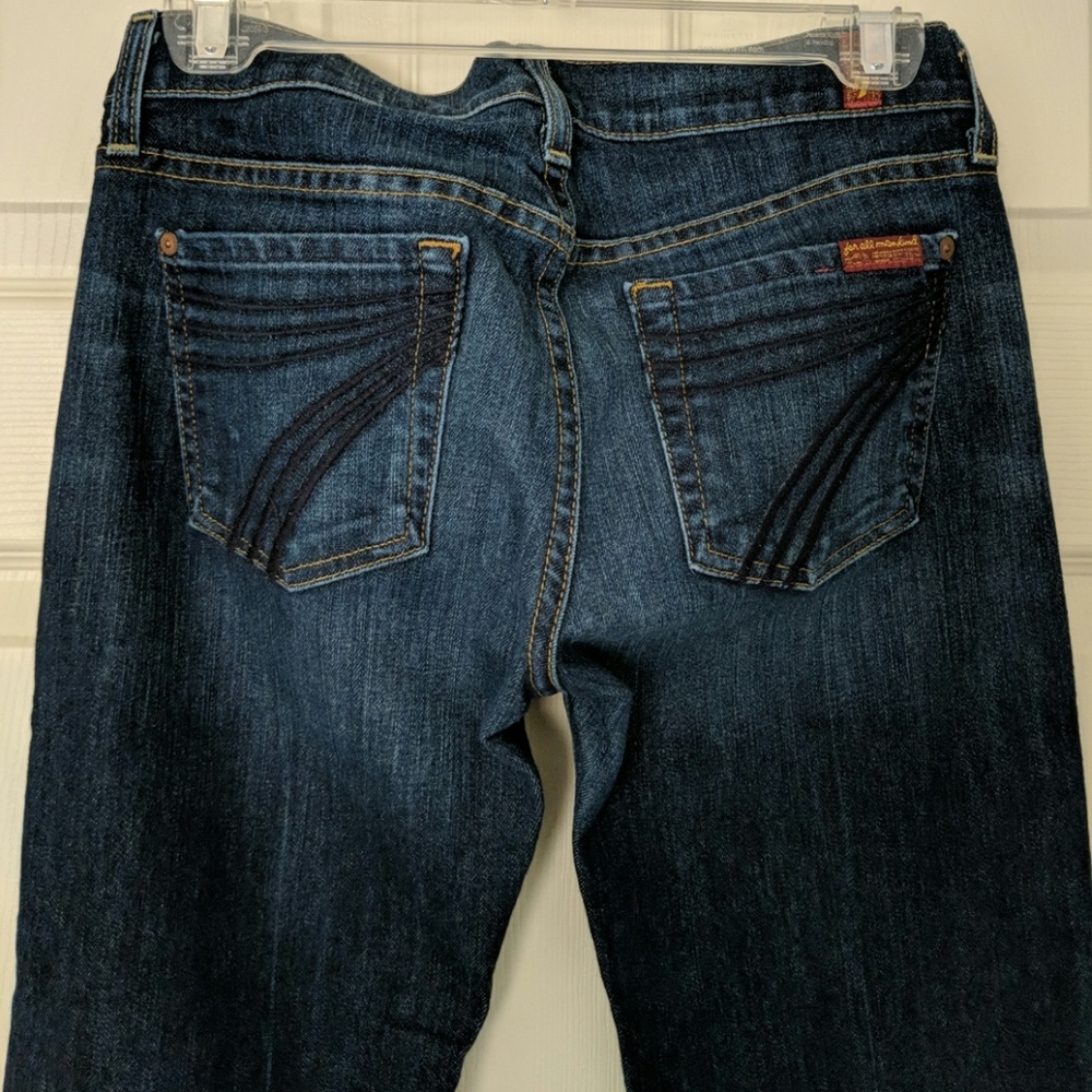 7 For All Mankind Petite Dojo Trouser Jeans Sz 25